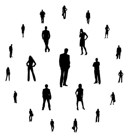 Team of people as structure or a pyramidの写真素材