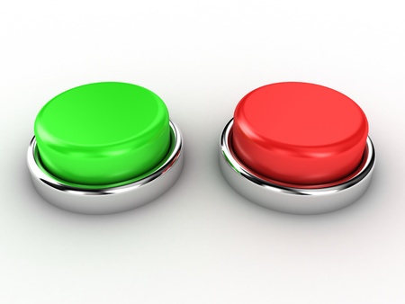 Illustration of the red and green buttonの写真素材