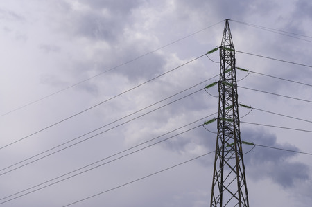 Isolated pylon seen from sideの写真素材