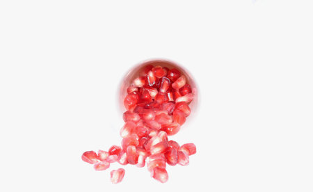 Pomegranate in the cupの写真素材