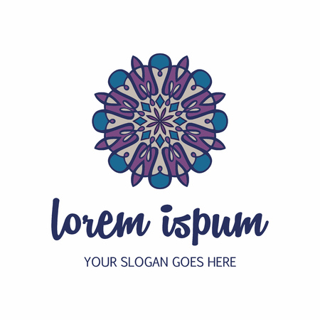 mandala element. Business sign with ottoman motifsのイラスト素材