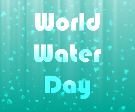 Abstract background of sunlight underwater. Vector Layered.のイラスト素材