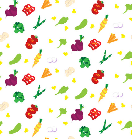 Fruit seamless background. Colorful pattern. Summer wallpaper. vector illustrationのイラスト素材