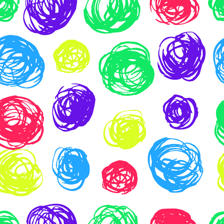 Expressive dry brushes seamless pattern. Vector design for cover, print, textile or wrapp paper.のイラスト素材