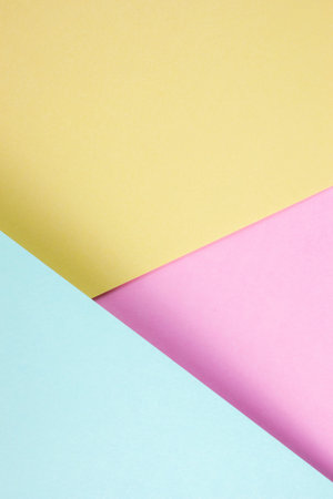 Geometric pastel paper background texture. Minimalistic vertical texture backdropの写真素材