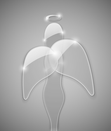 Angel, composed of glass. のイラスト素材