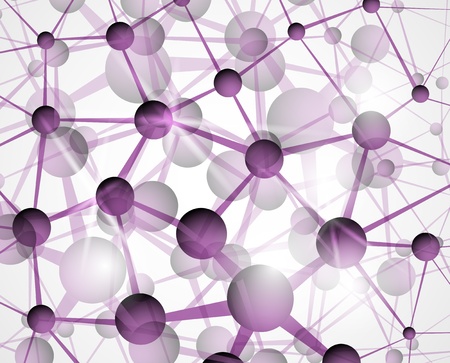 Abstract background of the molecular structure.のイラスト素材