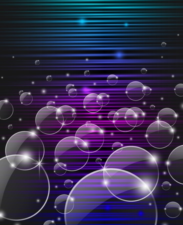 Abstract colorful background with glass circlesのイラスト素材