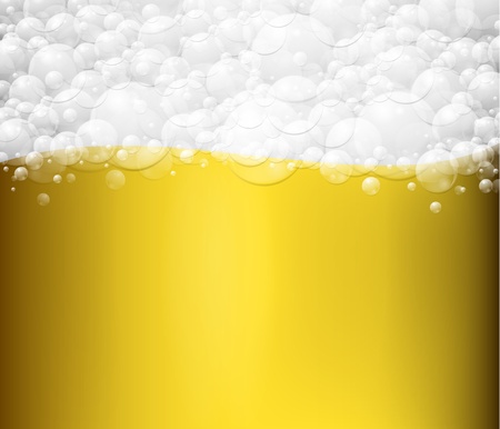 Background with beer and foam のイラスト素材