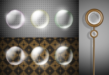 Set of soap bubbles, suitable for any background のイラスト素材