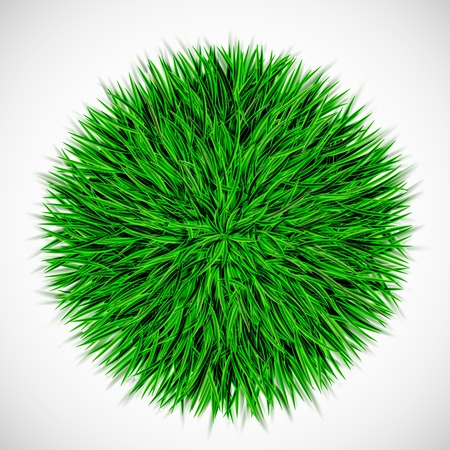 Background with circle of grass  のイラスト素材