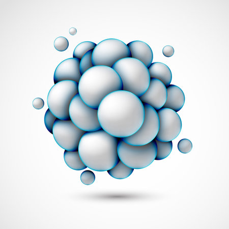 Sphere in form of molecule  のイラスト素材