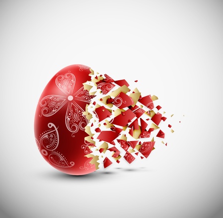 Broken Easter Eggのイラスト素材