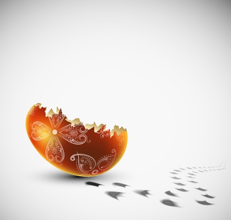 Conceptual background of birth of eggのイラスト素材