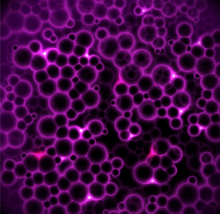 Abstract purple background with bacterium のイラスト素材