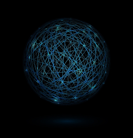 Sphere of linesのイラスト素材