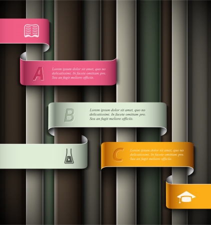 Education infographic, banner template. Illustration contains transparency and blending effectsのイラスト素材
