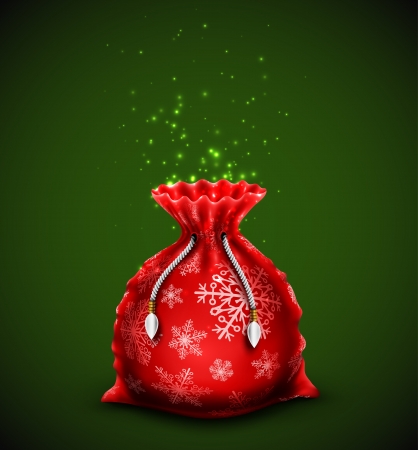 Christmas bag with gifts, eps 10のイラスト素材