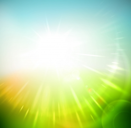 Spring abstract sun raysのイラスト素材