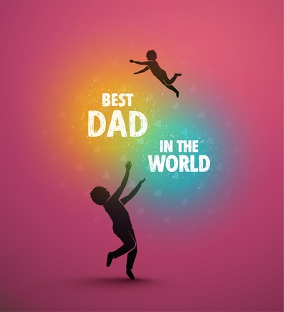 Best dad in the worldのイラスト素材