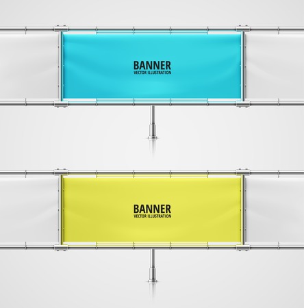 Two advertising bannersのイラスト素材