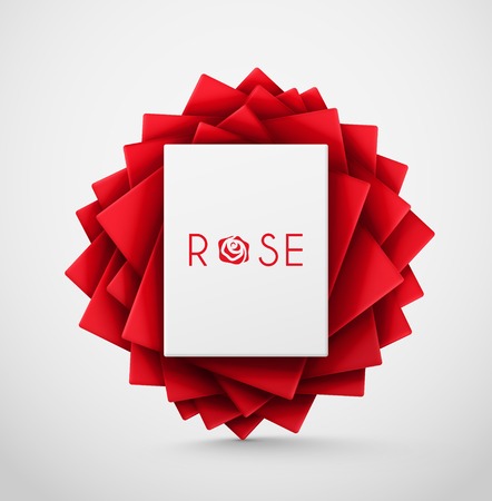 Abstract red roseのイラスト素材