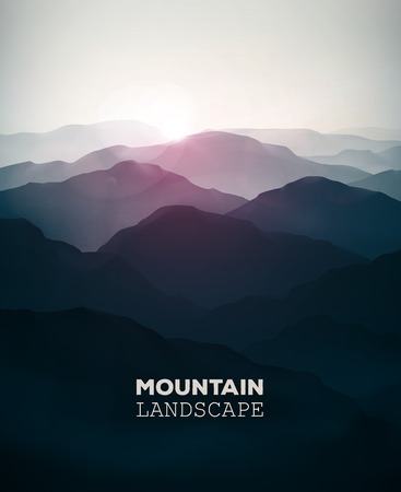 Mountain background, landscapeのイラスト素材