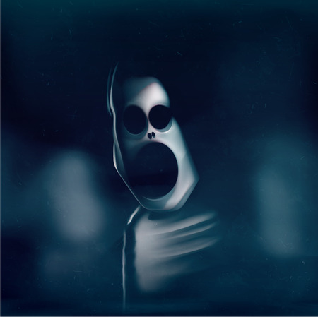 Ghost attack, mystical background, eps 10のイラスト素材