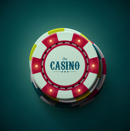 Casino chips, top view のイラスト素材