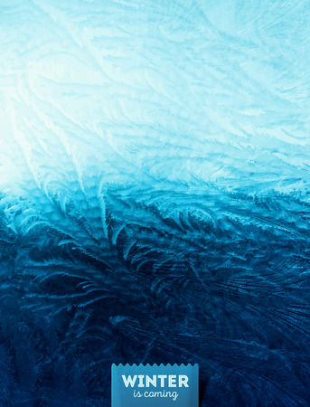 Ice texture background, frosty window, winter is coming, eps 10のイラスト素材