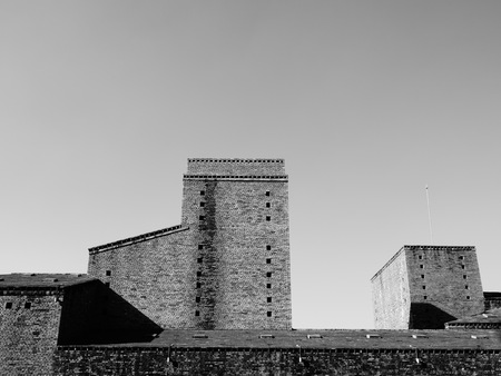 Retro buildingのeditorial素材