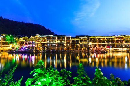 Scenery at the phoenix old townのeditorial素材