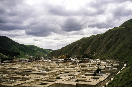 tibetan templeの写真素材