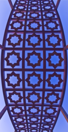 Abstract of islamic wooden texture の写真素材