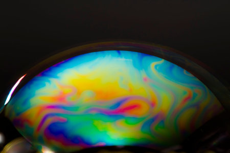 Series of abstract artwork composed of various high-speed shots for colorful bubbles. Suitable for...