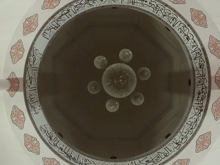view underneath mosque domeの写真素材
