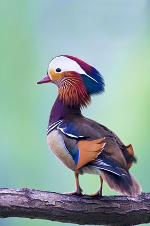 The beautiful mandarin duck The beautiful mandarin duck