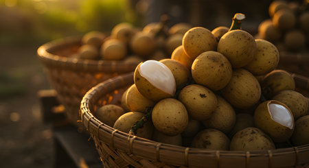 Wollongong fruit at the market in Thailand, selective focusの素材