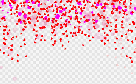 Abstract heart valentine background Festive defocused lights. Vector illustration for card, flyer, invitation, placard, voucher.のイラスト素材