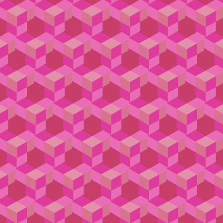 Colorful design, geometric 3d vector wallpaper, cube pattern background.のイラスト素材