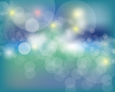 abstract bokeh background. Festive defocused lights.Vector illustrationのイラスト素材