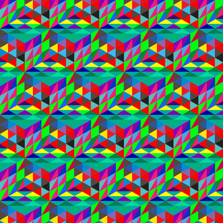 Abstract cube pattern. Colorful design, geometric 3d vector wallpaper, cube colorful pattern background.のイラスト素材