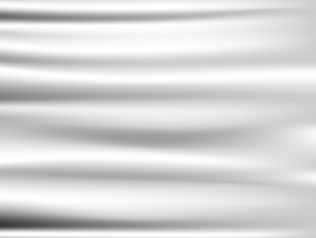 Abstract white background Vector White Satin Silky Cloth Fabric Textile Drape with Crease Wavy Folds. with soft waves and white fabric, waving in the windのイラスト素材