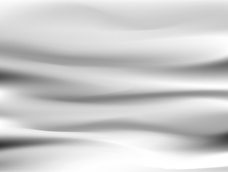 Abstract white background Vector White Satin Silky Cloth Fabric Textile Drape with Crease Wavy Folds. with soft waves and white fabric, waving in the windのイラスト素材