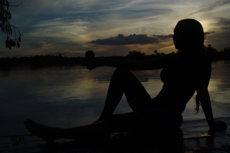 Me near amazon riverの写真素材