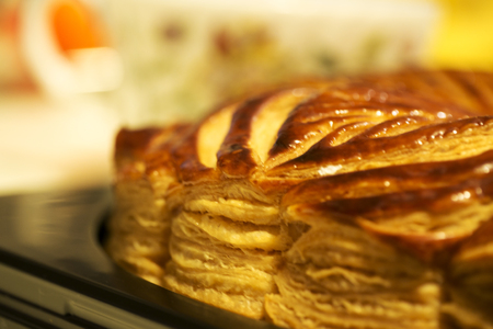 galettes de roi closeup photoの写真素材