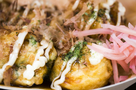 Takoyaki closeup photoの写真素材