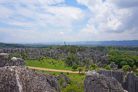 Rock formations at a park