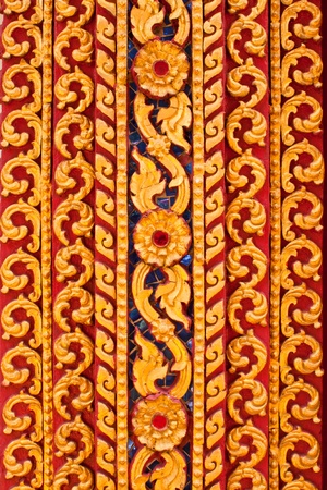 Thai style painting in monasteryの写真素材