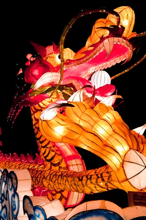 Lighting dragon to year 2012の写真素材